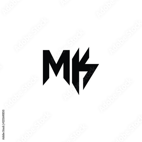 Free Download MK monogram logo design letter text name symbol monochrome logotype alphabet character simple logo - GFXLoad