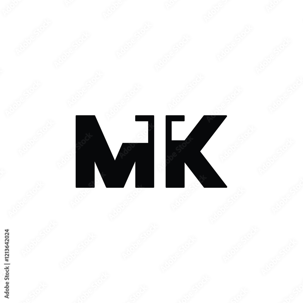MK monogram logo design letter text name symbol monochrome logotype alphabet character simple logo MK monogram logo design letter text name symbol monochrome logotype alphabet character simple logo
