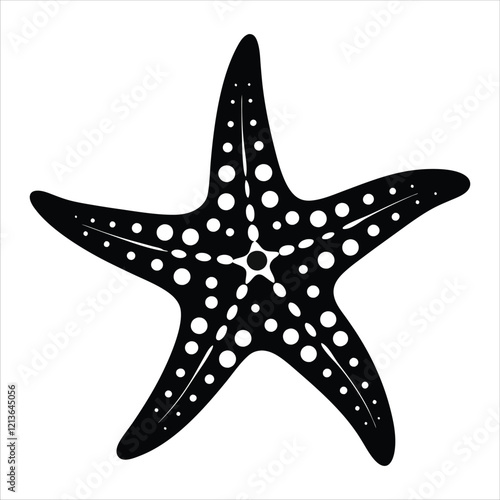 set of starfish icon, silhouette icon