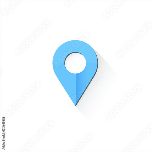 blue pin, blue location icon, premium GPs navigation, blue location icon