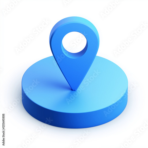 blue pin, blue location icon, premium GPs navigation, blue location icon