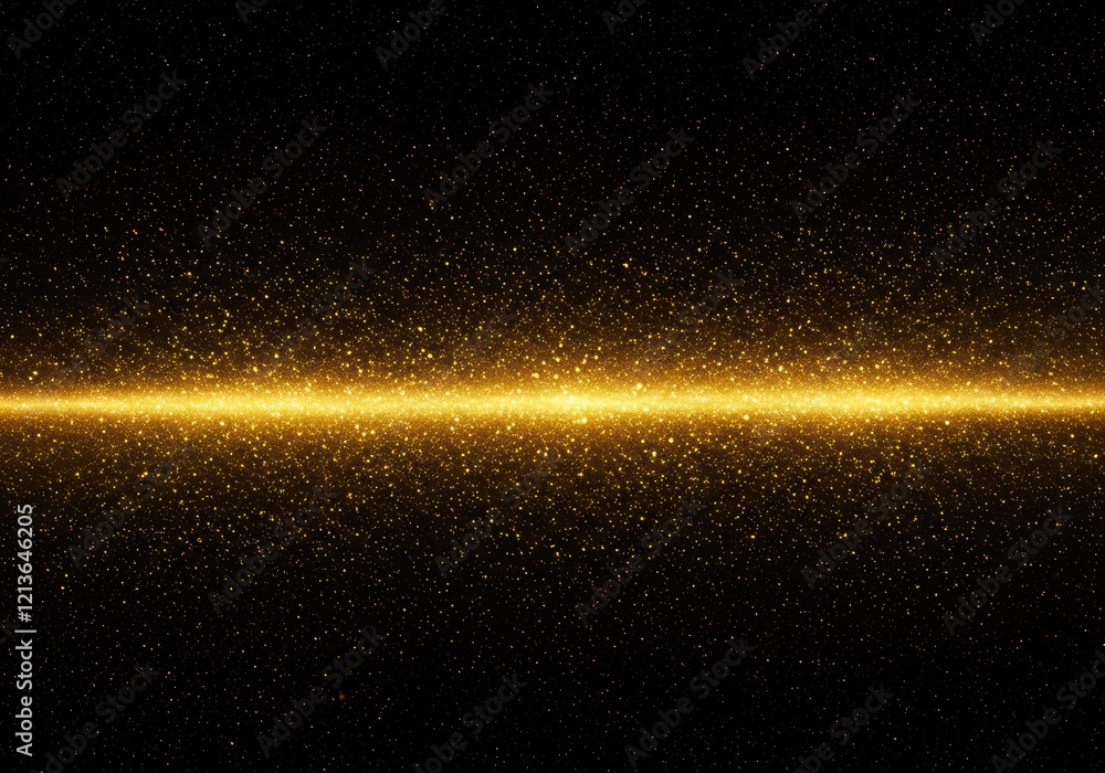 Obraz premium Golden Particles and Sparkles