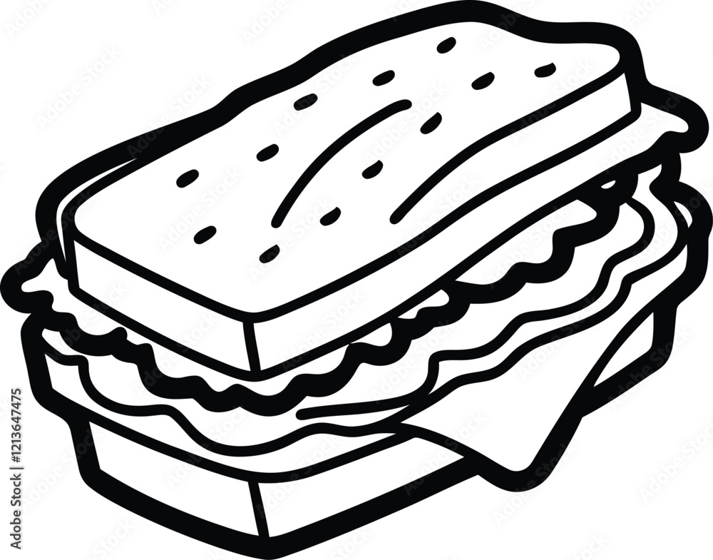 Sandwich with bacon and vegetables vector illustration, Sandwich with bacon and vegetables silhouette, Sandwich with bacon and vegetables line art vector, Sandwich with bacon and vegetables icon desig Sandwich with bacon and vegetables vector illustration, Sandwich with bacon and vegetables silhouette, Sandwich with bacon and vegetables line art vector, Sandwich with bacon and vegetables icon desig