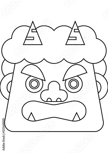 鬼のお面
