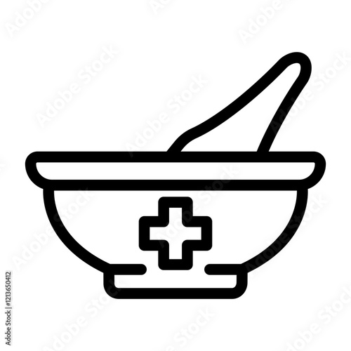 traditional medicine outline style