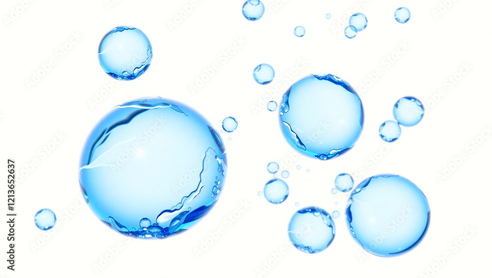 water drops on white background water drops on white background