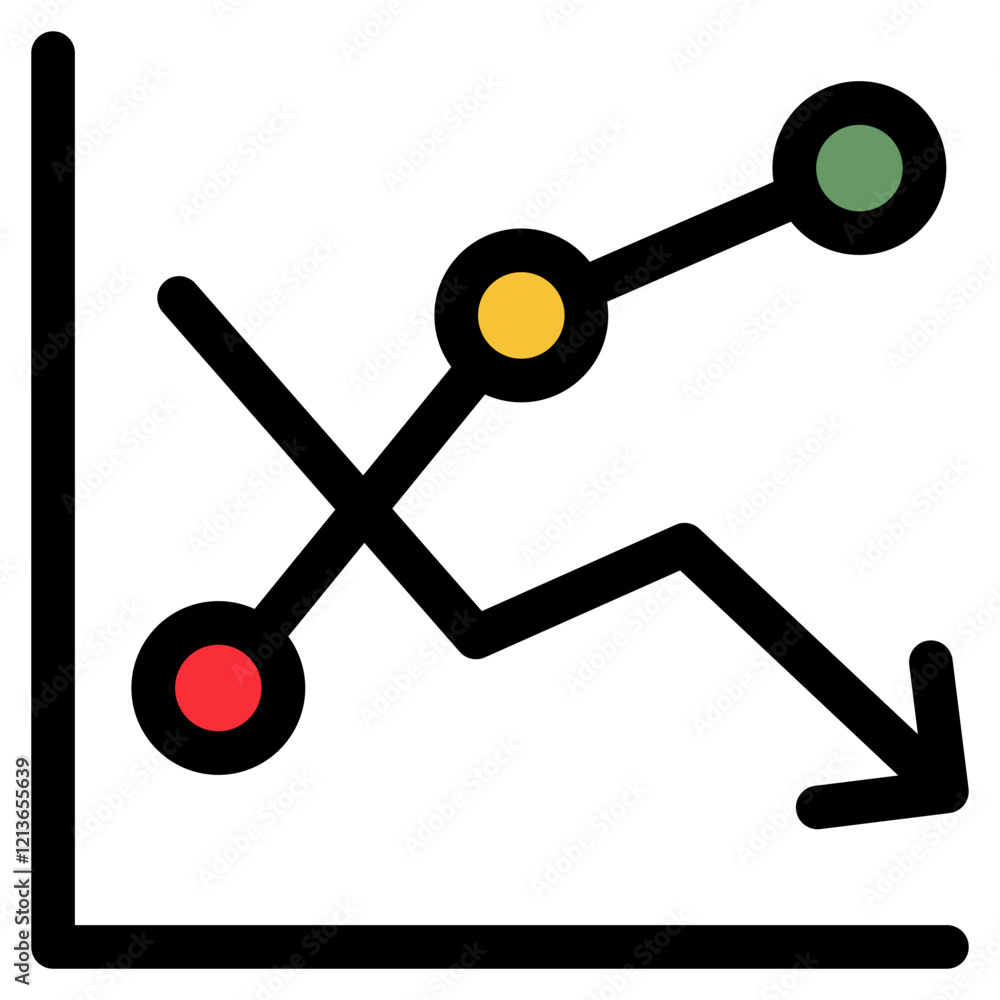 Line Graph Icons For Design Elements Line Graph Icons For Design Elements