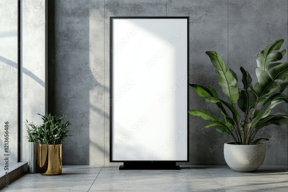 Premium Quality Picture of Indoor Stand Banner Mockup Design Premium Quality Picture of Indoor Stand Banner Mockup Design