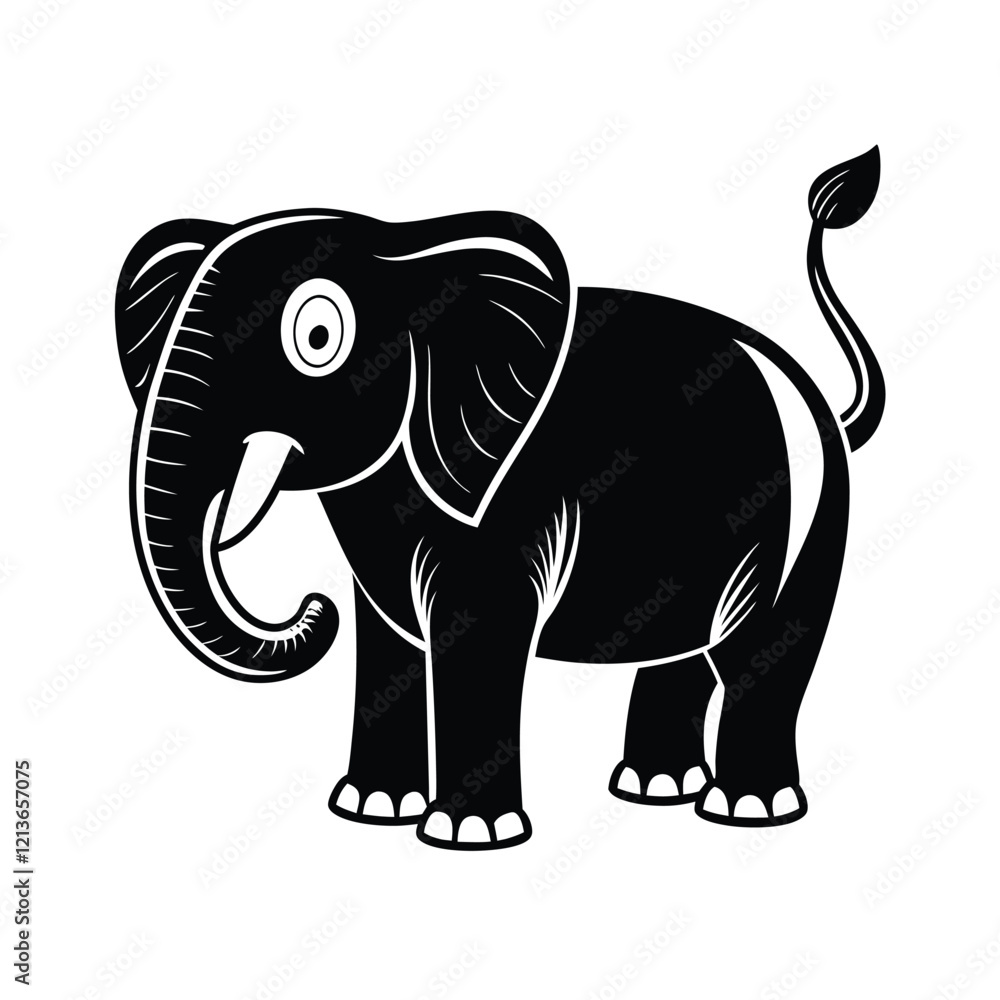 Naklejka premium an elephant vector illustration
