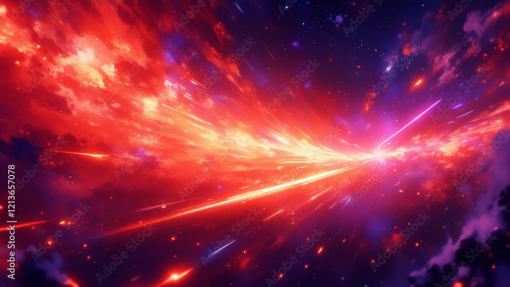 Fototapeta premium anime wallpaper abstract illustration background.