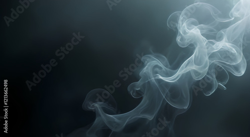 smoke on black background