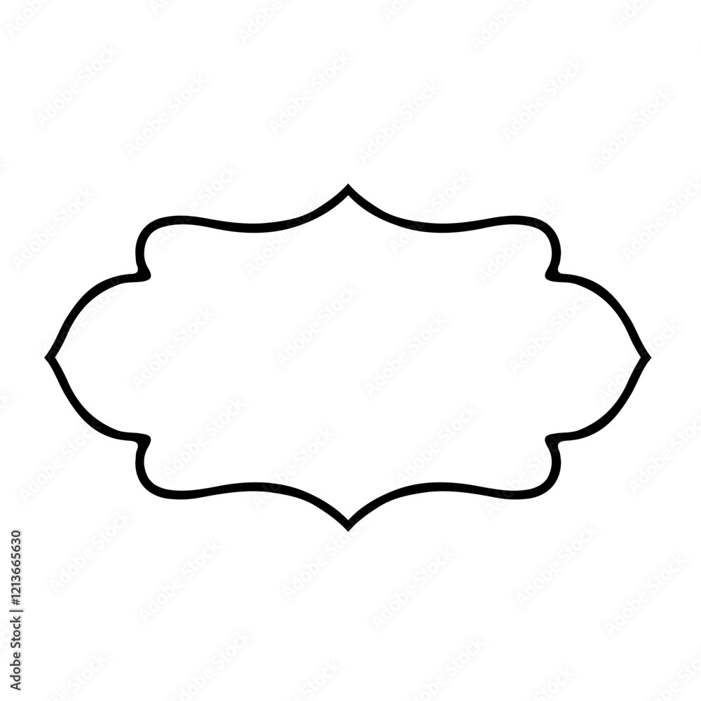 Old fashioned die-cut frame contour Old fashioned die-cut frame contour