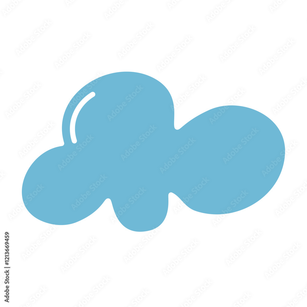Blue cloud vector Blue cloud vector