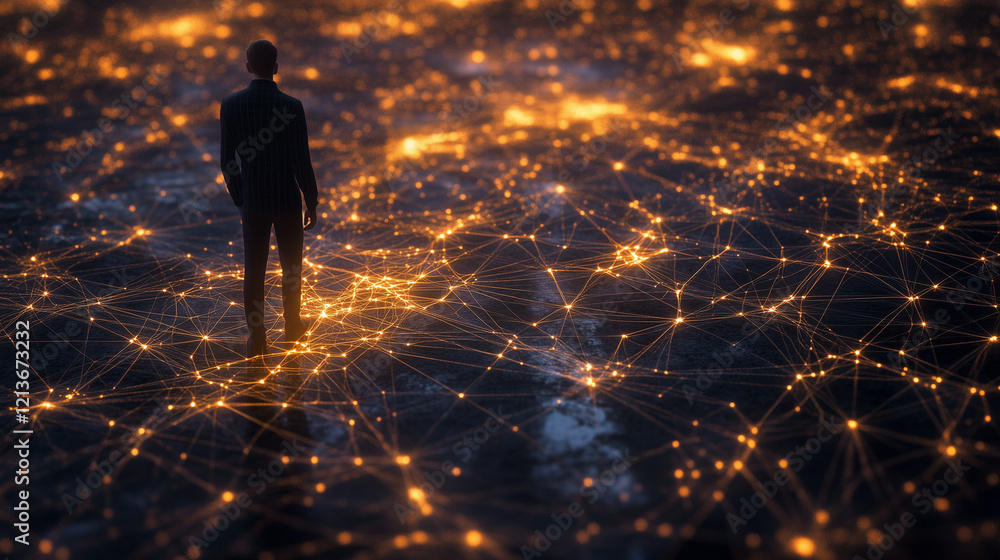 Digital Network Connectivity Wallpaper: an intricate web of interconnected nodes,illustration,created Digital Network Connectivity Wallpaper: an intricate web of interconnected nodes,illustration,created