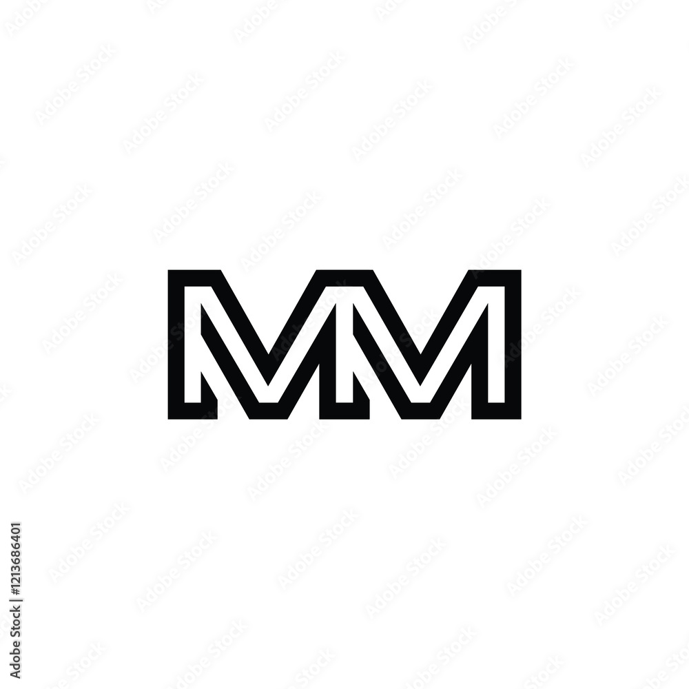 MM monogram logo design letter text name symbol monochrome logotype alphabet character simple logo MM monogram logo design letter text name symbol monochrome logotype alphabet character simple logo