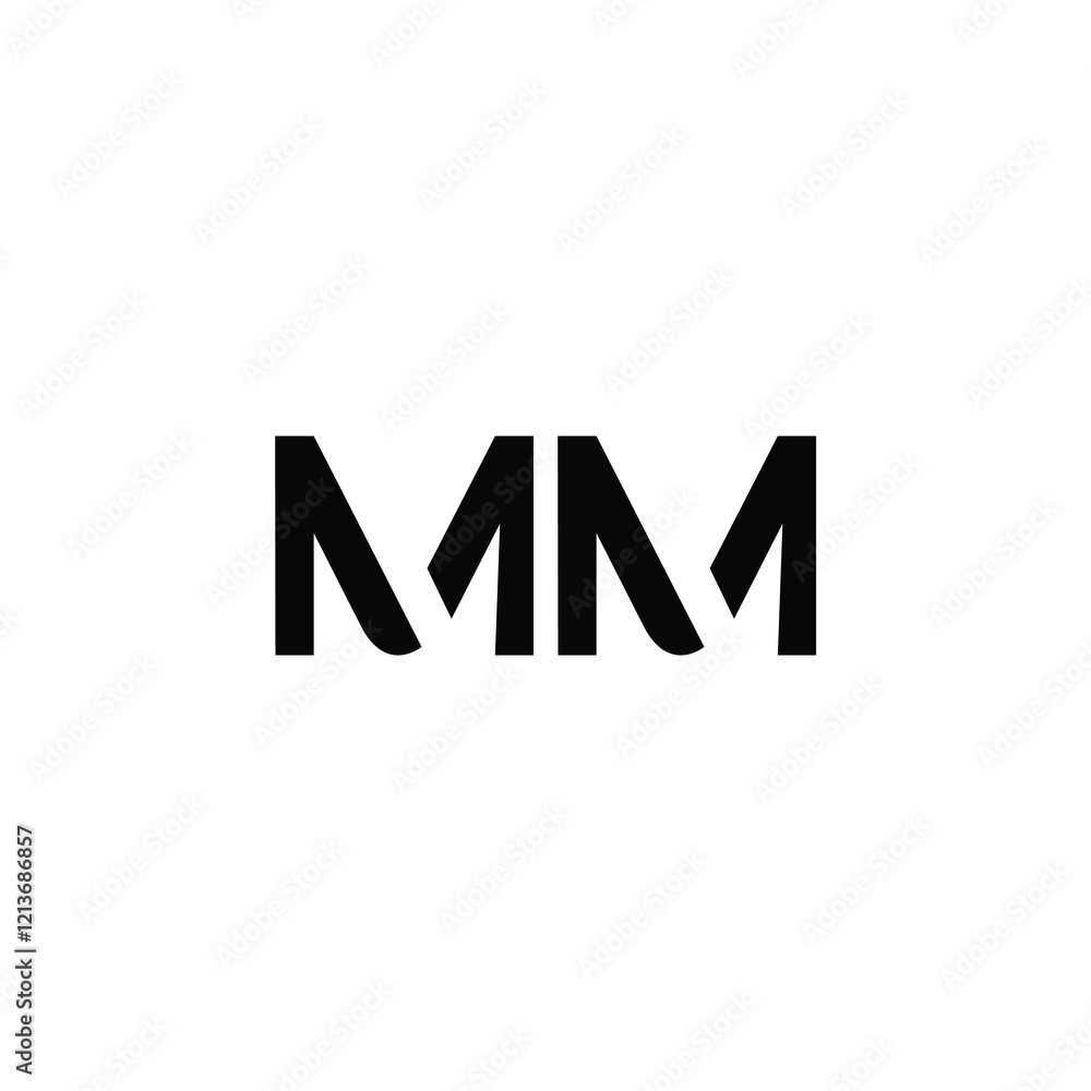MM monogram logo design letter text name symbol monochrome logotype alphabet character simple logo MM monogram logo design letter text name symbol monochrome logotype alphabet character simple logo