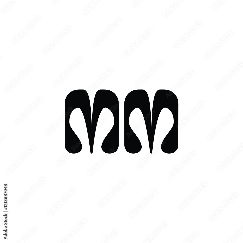 MM monogram logo design letter text name symbol monochrome logotype alphabet character simple logo MM monogram logo design letter text name symbol monochrome logotype alphabet character simple logo