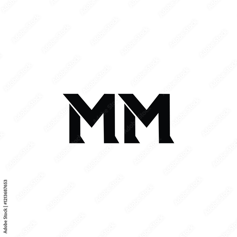 MM monogram logo design letter text name symbol monochrome logotype alphabet character simple logo MM monogram logo design letter text name symbol monochrome logotype alphabet character simple logo