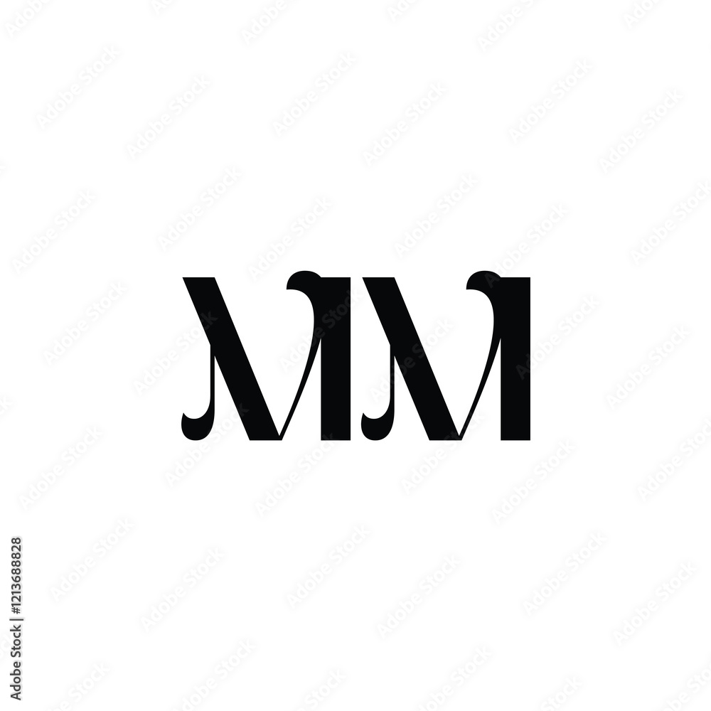 MM monogram logo design letter text name symbol monochrome logotype alphabet character simple logo MM monogram logo design letter text name symbol monochrome logotype alphabet character simple logo