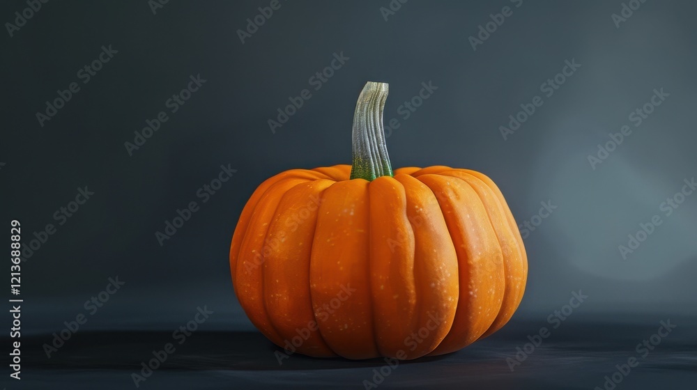 Bright Orange Pumpkin with Smooth and Shiny Surface Texture Bright Orange Pumpkin with Smooth and Shiny Surface Texture