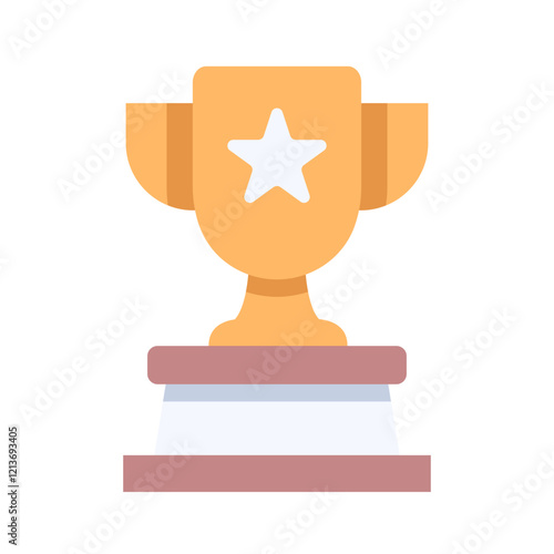 trophy flat icon