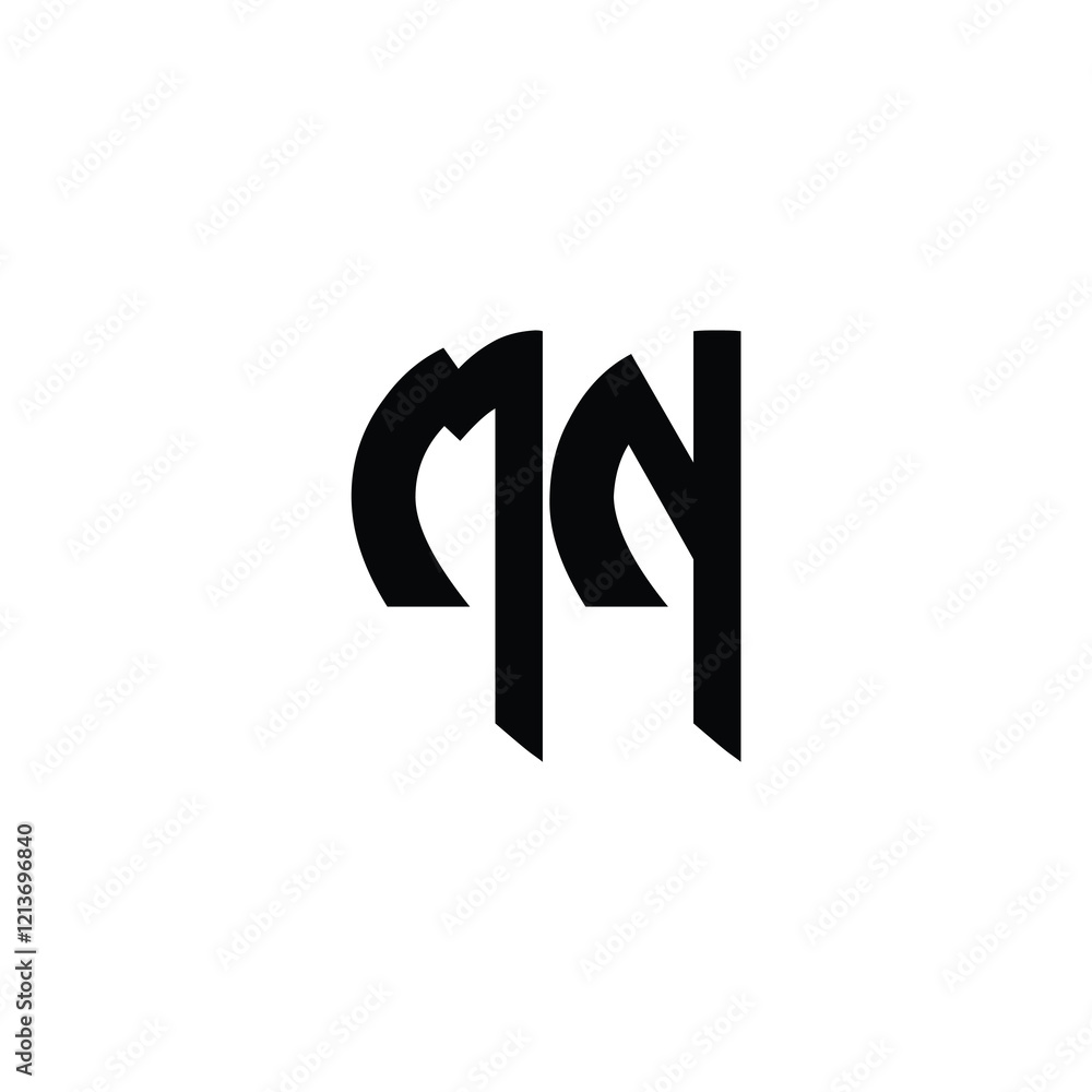 MN monogram logo design letter text name symbol monochrome logotype alphabet character simple logo MN monogram logo design letter text name symbol monochrome logotype alphabet character simple logo