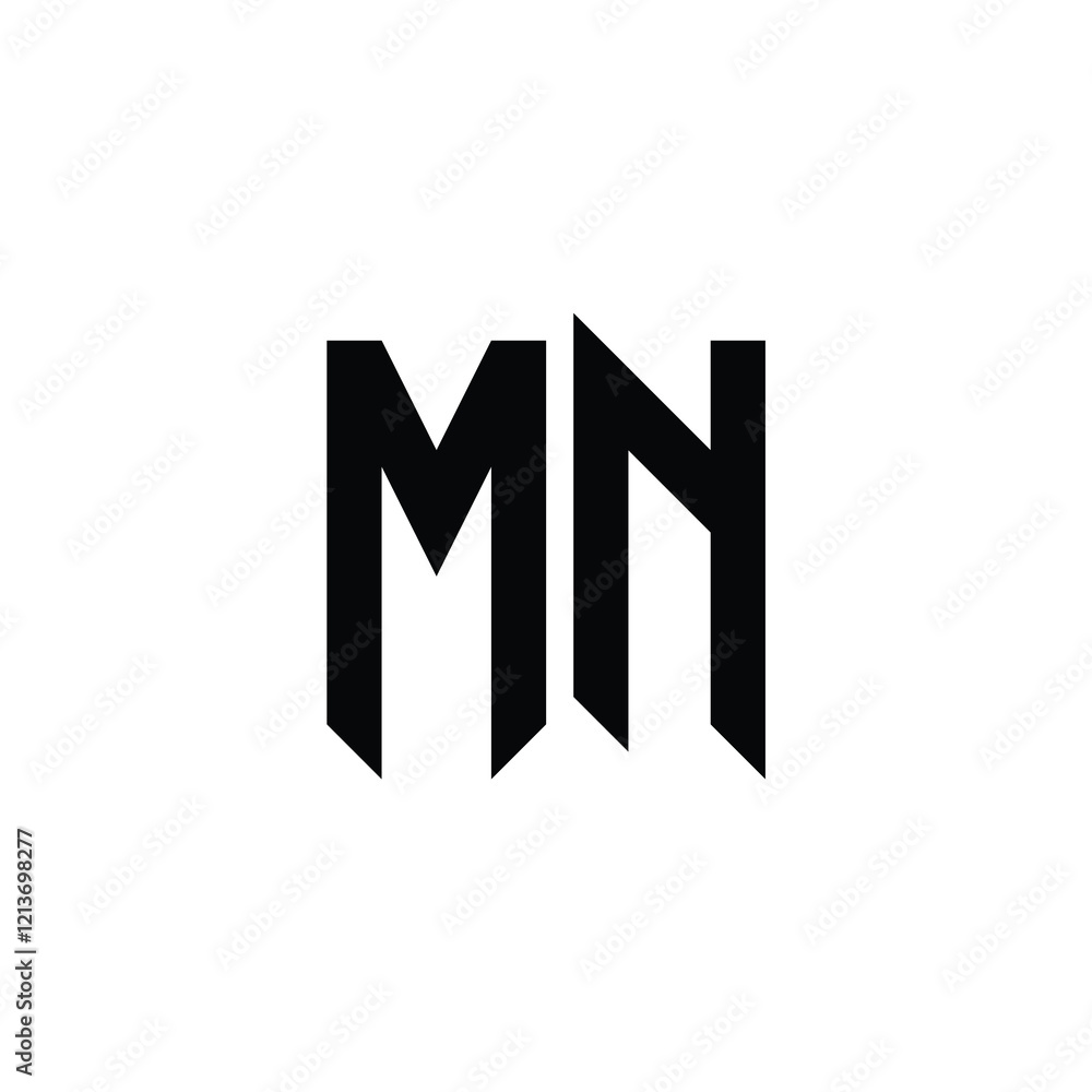 MN monogram logo design letter text name symbol monochrome logotype alphabet character simple logo MN monogram logo design letter text name symbol monochrome logotype alphabet character simple logo