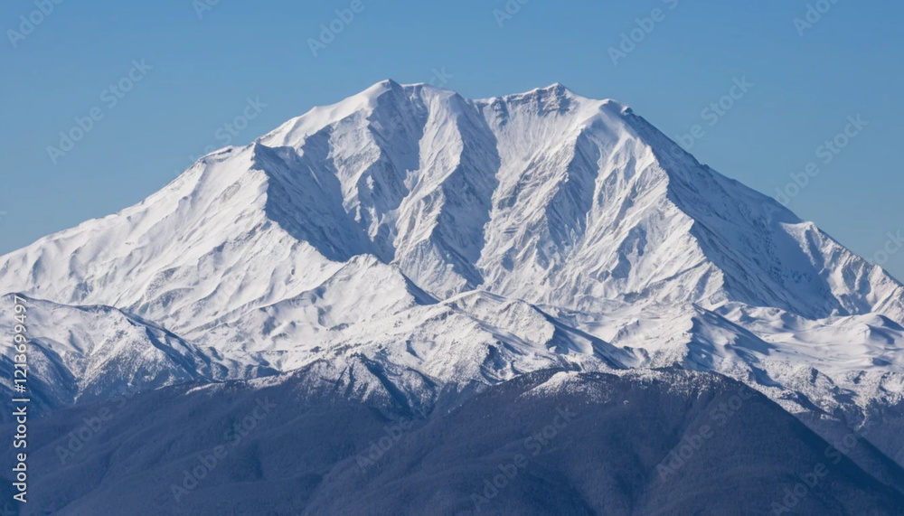 snow covered mountain range snow covered mountain range