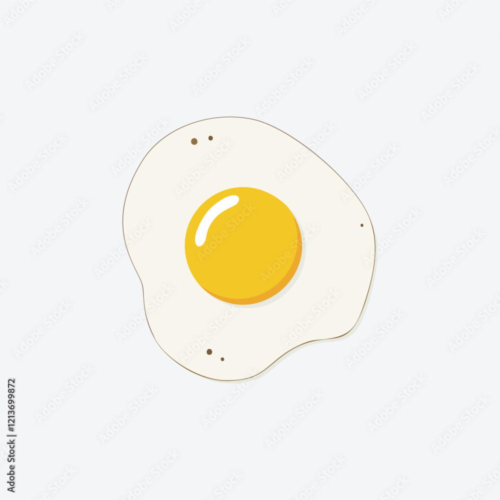 Fried egg Vector illustration of food concept Fried egg Vector illustration of food concept
