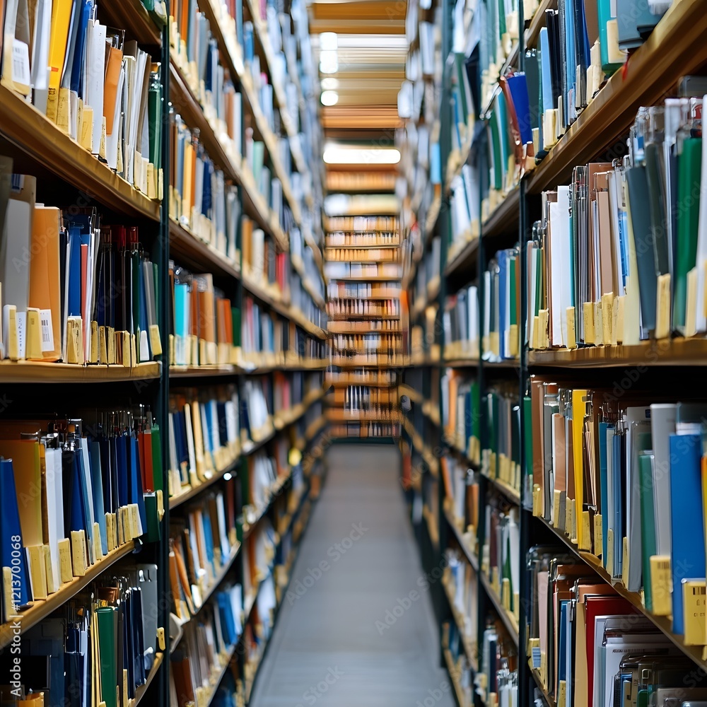 Organized Library Bookshelves Showcasing Efficient Document Management Solutions Organized Library Bookshelves Showcasing Efficient Document Management Solutions
