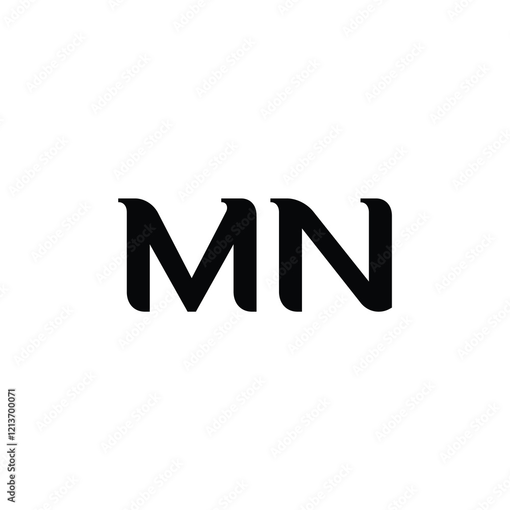 MN monogram logo design letter text name symbol monochrome logotype alphabet character simple logo MN monogram logo design letter text name symbol monochrome logotype alphabet character simple logo