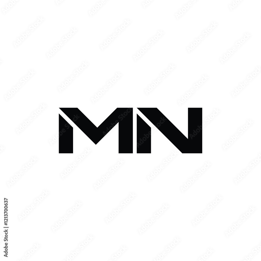MN monogram logo design letter text name symbol monochrome logotype alphabet character simple logo MN monogram logo design letter text name symbol monochrome logotype alphabet character simple logo