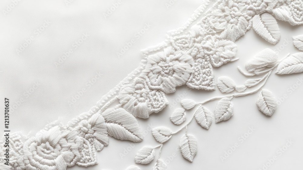 clean white embroidered patch with detailed stitching texture subtle shadows and realistic thread details on neutral background clean white embroidered patch with detailed stitching texture subtle shadows and realistic thread details on neutral background