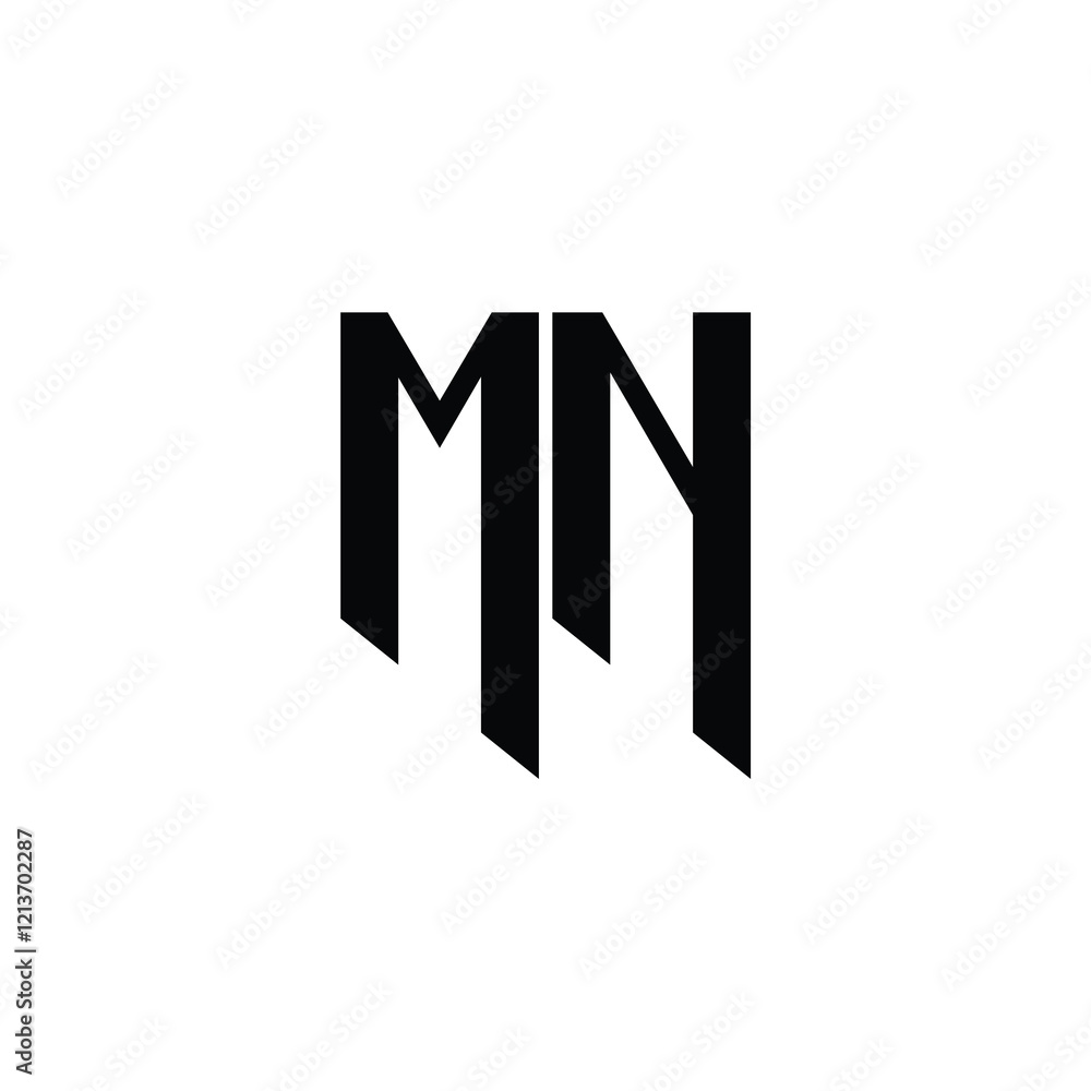 MN monogram logo design letter text name symbol monochrome logotype alphabet character simple logo MN monogram logo design letter text name symbol monochrome logotype alphabet character simple logo