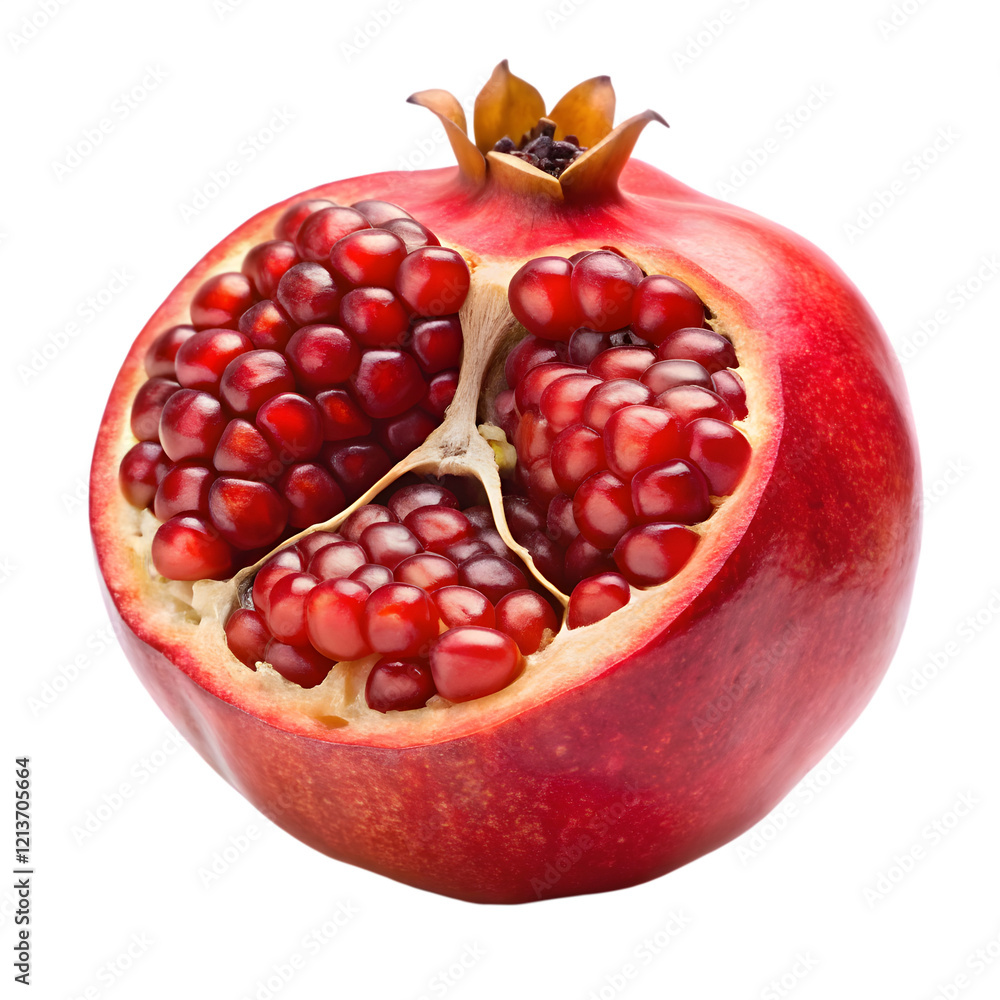 Pomegranate fruit isolated on transparent background Pomegranate fruit isolated on transparent background