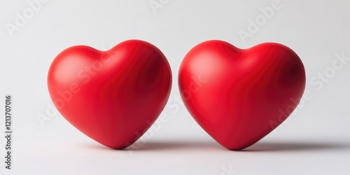 Couple of red hearts