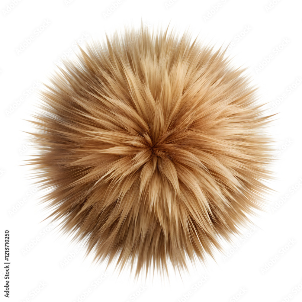 Obraz premium Realistic fur texture isolated on transparent background 