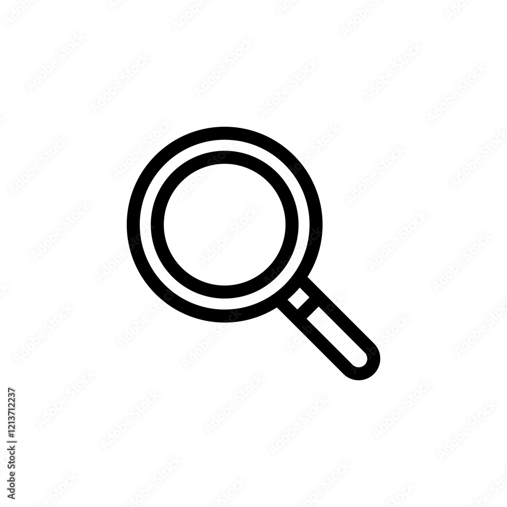 magnifying glass icon vector template design