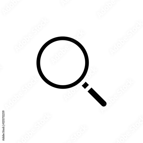 magnifying glass icon vector template design