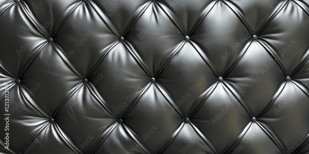 Black Leather Sofa Close-Up Black Leather Sofa Close-Up