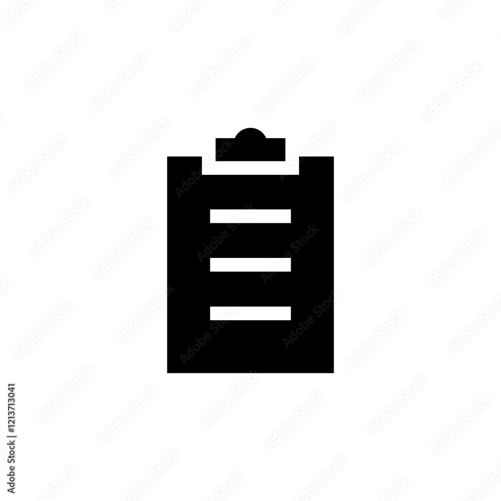 clipboard icon vector template design