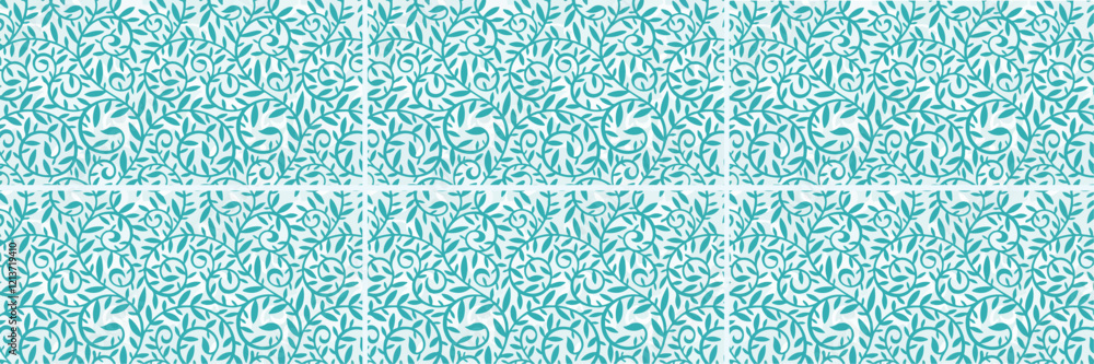 Abstract frosty pattern, panoramic blue and white web pattern background Abstract frosty pattern, panoramic blue and white web pattern background