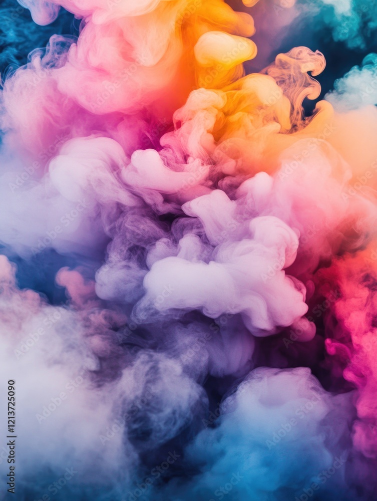 Fototapeta premium Multicolored Smoke Cloud