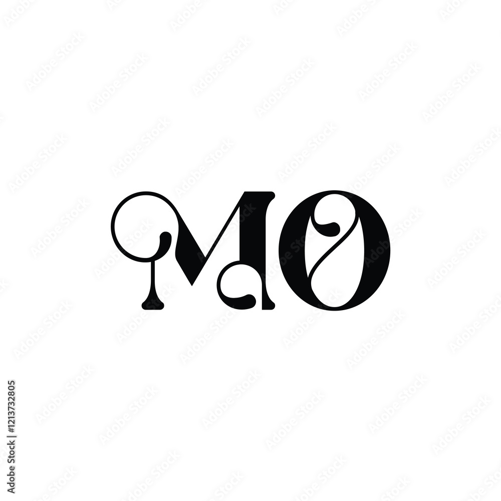 MO monogram logo design letter text name symbol monochrome logotype alphabet character simple logo MO monogram logo design letter text name symbol monochrome logotype alphabet character simple logo