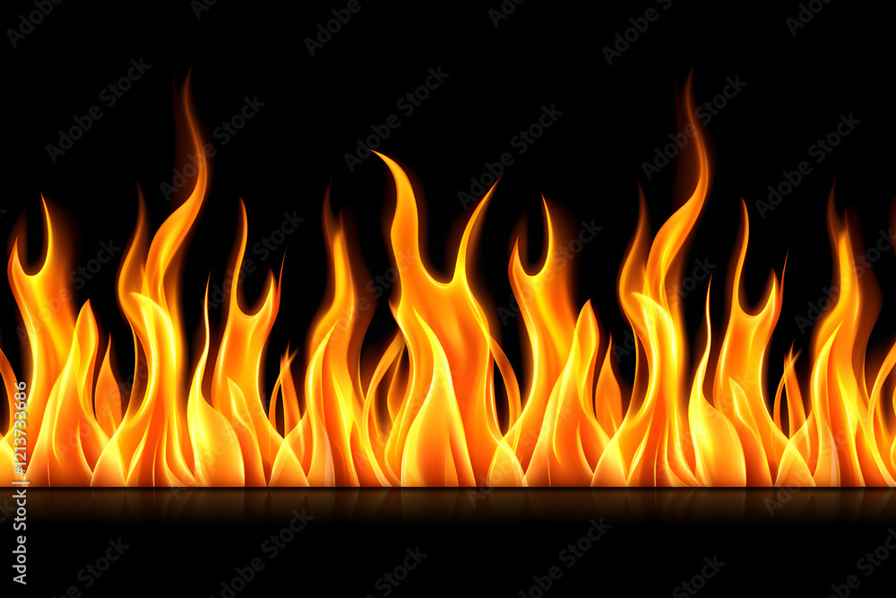 Dramatic flames erupt dark background graphic design fiery environment close-up view visual impact for creatives Dramatic flames erupt dark background graphic design fiery environment close-up view visual impact for creatives