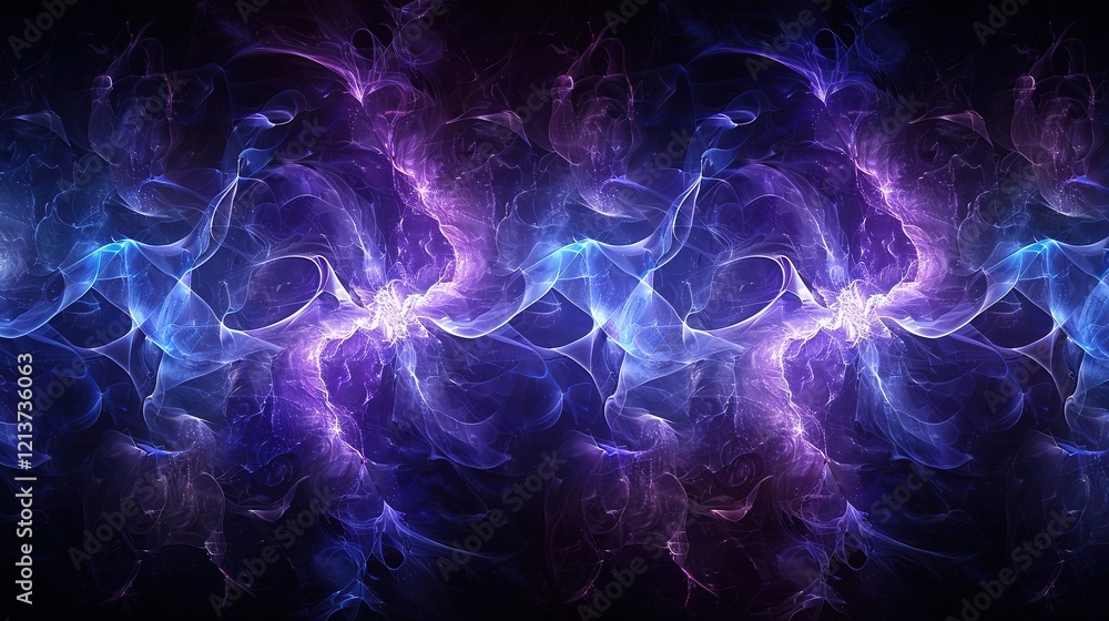 Fototapeta premium _abstract_digital_art_dark_blue_and_purple