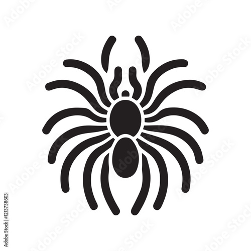 2d tarantula logo with white background