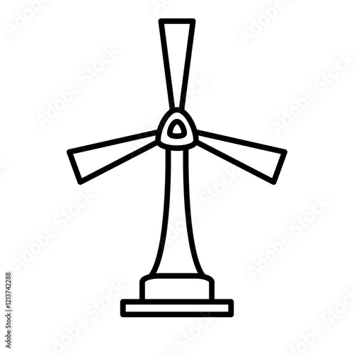 wind turbine outline icon