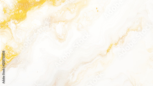 Yellow and white marble background. Luxury Acrylic Pour Color Liquid abstract surfaces texture, Multicolored pastel abstract background. Gentle tones paper texture. 