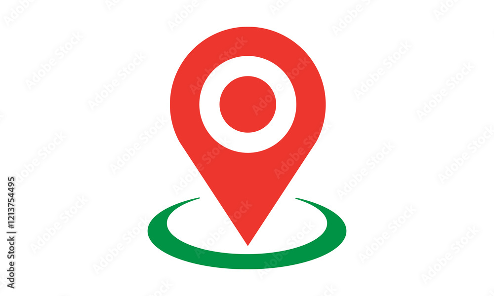 Location or map pin icon symbol. vector illustration Location or map pin icon symbol. vector illustration